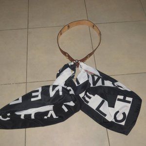 ❤️CRISTELLA MILANO Belt +SCARF Gold Horsebit Interchangeable Sz 36 - 40